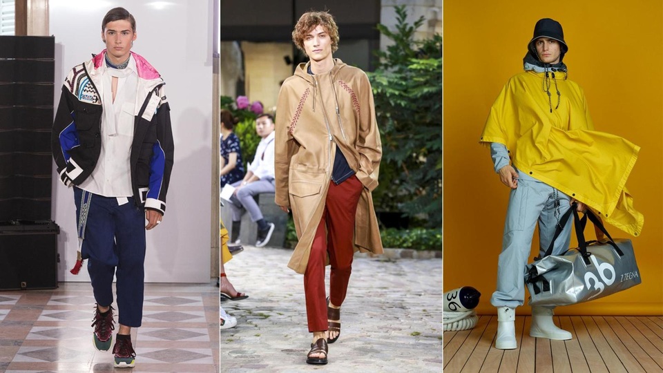 Năm 2018, nam giới sẽ mặc quần soóc “siêu ngắn” và “jumpsuit”? - 7 Từ trái sang phải: Những thiết kế của Valentino; Hermès; Z Zenga