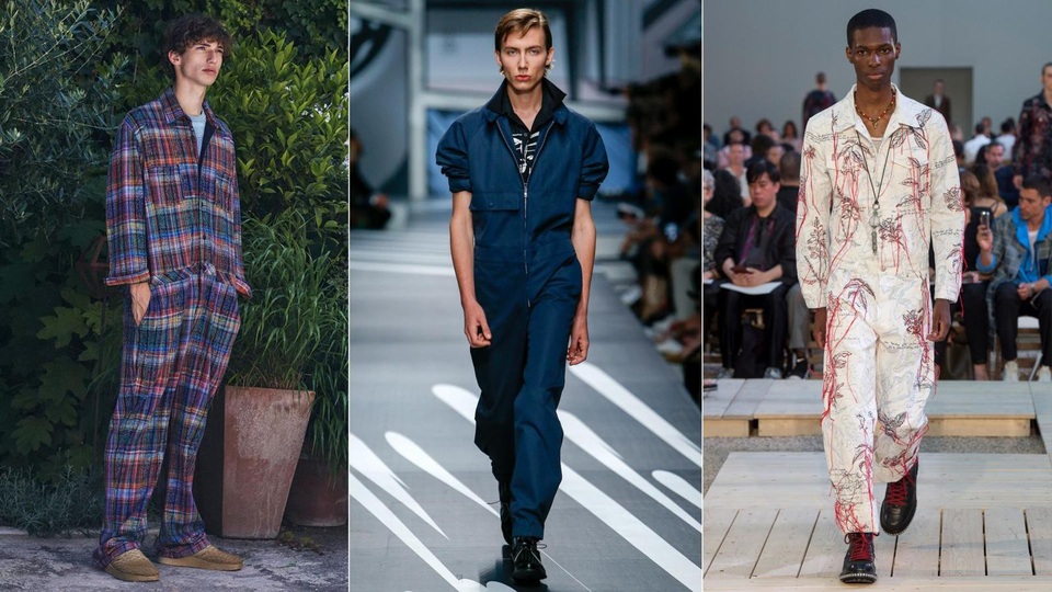 Năm 2018, nam giới sẽ mặc quần soóc “siêu ngắn” và “jumpsuit”? - 8 Từ trái sang phải: Các thiết kế của Missoni; Prada; Alexander McQueen