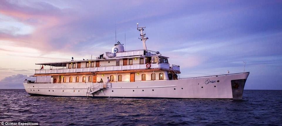 Khám phá du thuyền siêu sang công nương Grace Kelly từng nghỉ trăng mật - 2
Du thuyền siêu sang mang tên M/Y Grace hiện thuộc sở hữu của công ty tàu thuyền Quasar Expeditions có trụ sở tại Ecuador