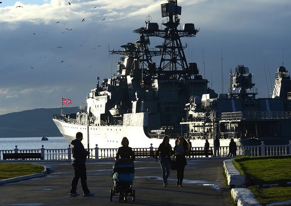 Dàn tàu chiến hùng hậu của Hạm đội phương Bắc Nga - 7 Cận cảnh tàu săn ngầm Severomorsk của Nga.
