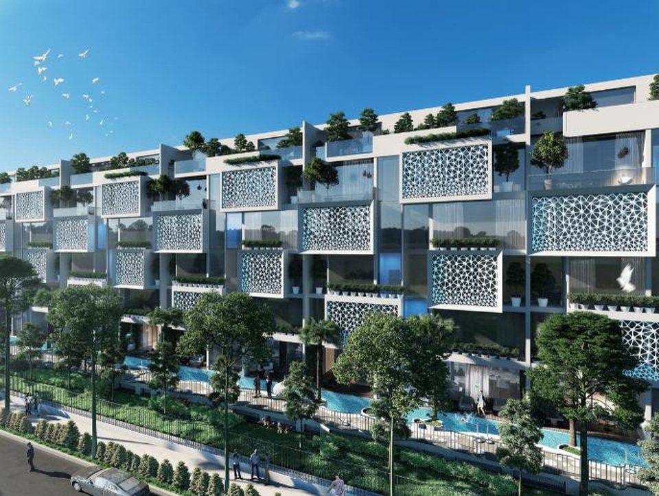 Siêu dự án bất động sản cao cấp nhất Sài Gòn sắp ra mắt - 1 Phối cảnh mặt tiền khu City Villas