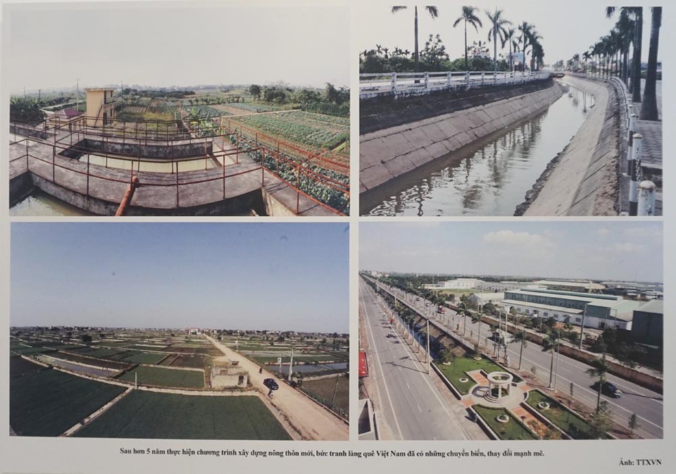 Sau hơn 5 năm thực hiện chương trình xây dựng nông thôn mới, bức tranh làng quê Việt Nam đã có những chuyển biến, thay đổi mạnh mẽ. (Ảnh: TTXVN).