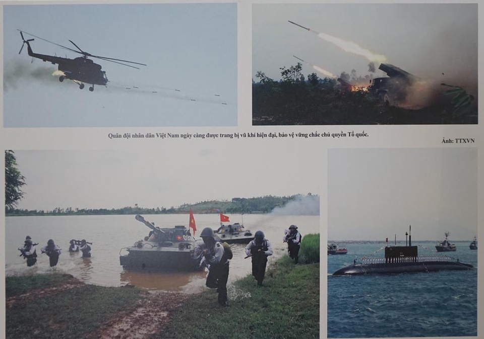 Quân đội Nhân dân Việt Nam ngày càng được trang bị vũ khí hiện đại bảo vệ vững chắc chủ quyền Tổ quốc. (Ảnh: TTXVN).