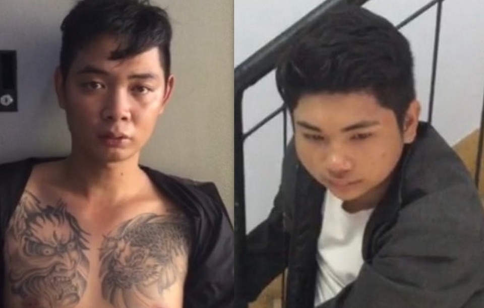 Tên cướp thủ 2 con dao nhằm chống trả khi bị vây bắt - 1 2 nghi can Trương Đình Quốc Thắng và Ngô Trung Hiếu