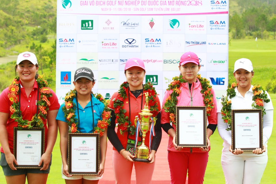 Giải vô địch golf nữ nghiệp dư quốc gia 2018 - 1 Nhóm tay VĐV nữ có thành tích cao nhất giải