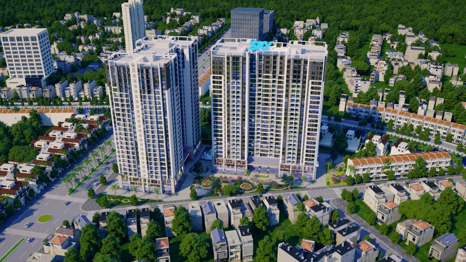 Ngày hội “Xem nhà mẫu, Mua nhà thực” tại Sky Central hút khách đăng ký tham gia - 1
Phối cảnh tổng thể dự án Sky Central