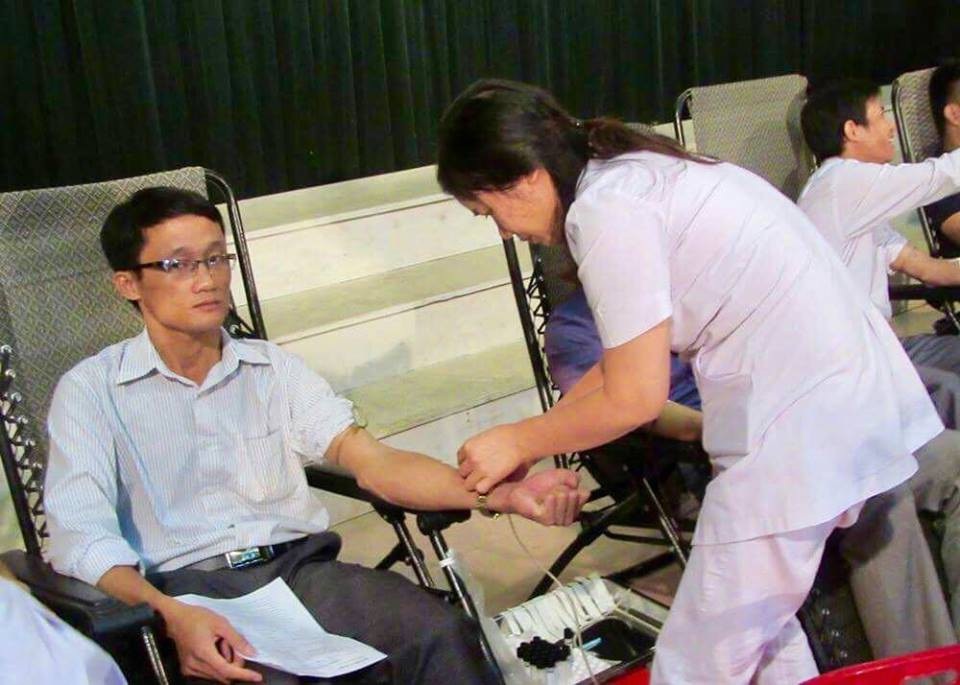 “Chừng nào còn sức khỏe thì tôi sẽ còn hiến máu cứu người” - 1 Anh Đạt trong một lần tham gia hiến máu tình nguyện