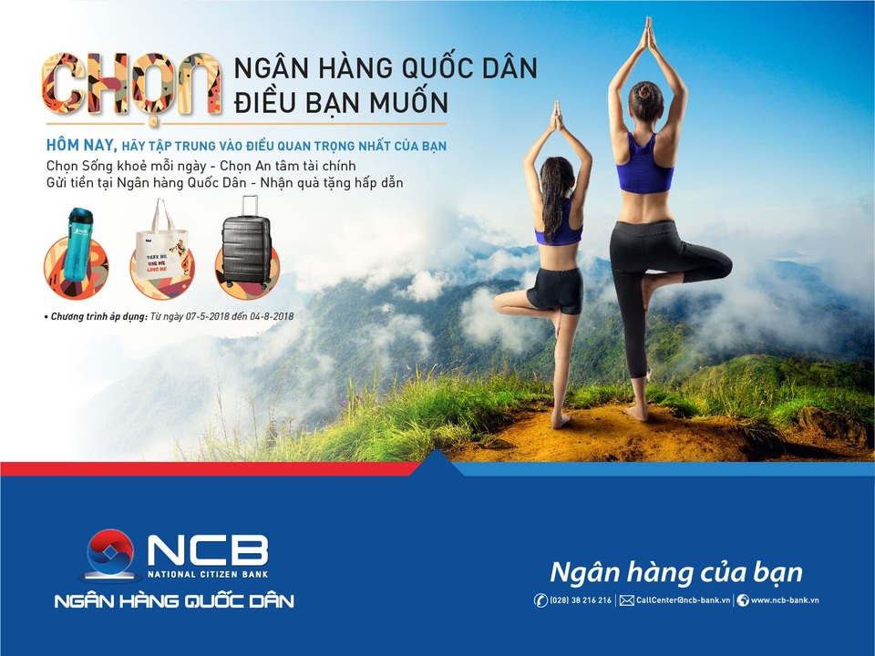 NCB luôn có những chương trình khuyến mại hấp dẫn, mang lại “lợi ích kép” khi khách hàng gửi tiền tiết kiệm.