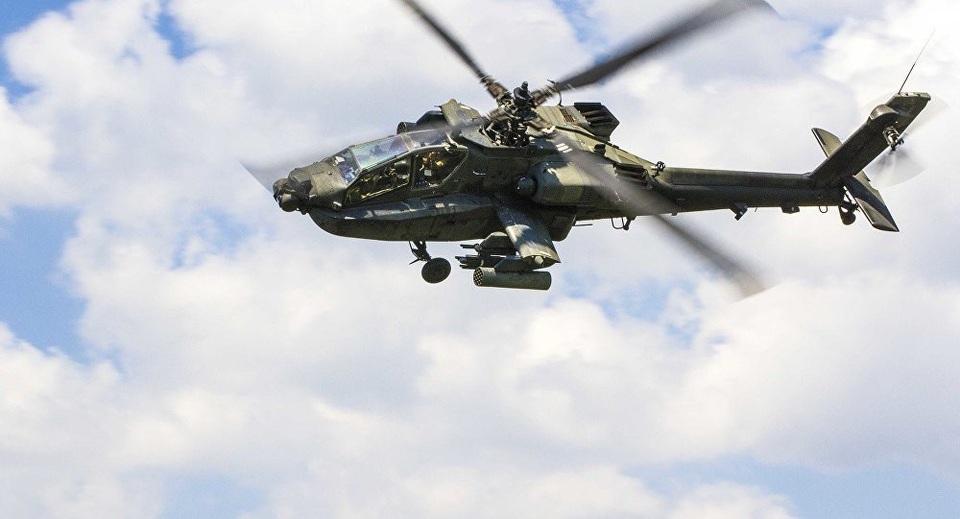 Đài Loan biên chế phi đội trực thăng Apache mua của Mỹ - 1 Trực thăng Apache (Ảnh: Sputnik)