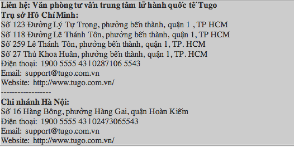 Trung tâm lữ hành quốc tế Tugo khai trương chi nhánh thứ 4 tại TP.HCM - 3 Trung tâm lữ hành quốc tế Tugo khai trương chi nhánh thứ 4 tại TP.HCM - 3