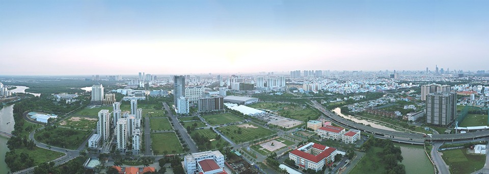 The View tại Riviera Point - Dự án ấn tượng tại Quận 7 - 2 Góc nhìn về hướng khu dân cư quận 7 từ Riviera Point