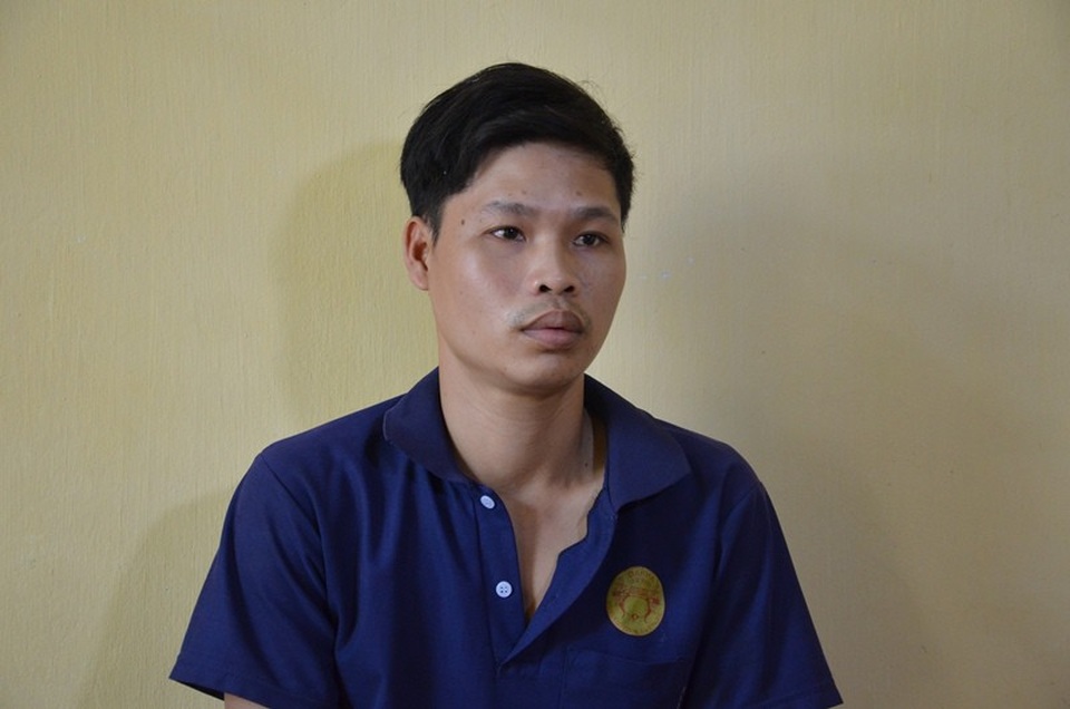 Nguyễn Văn Chất em tại cơ quan công an