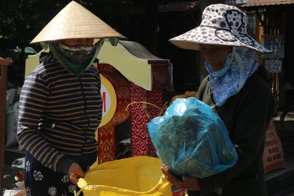 Nhộn nhịp vào vụ lá mùng Năm - 1 Ở Quảng Nam bây giờ, uống nước lá mùng Năm dường như đã và đang trở thành “phong trào”. Người Quảng dùng nước lá mùng Năm quanh năm nên người bán cũng có thêm mối, nhưng rộ nhất vẫn là dịp Tết Đoan Ngọ