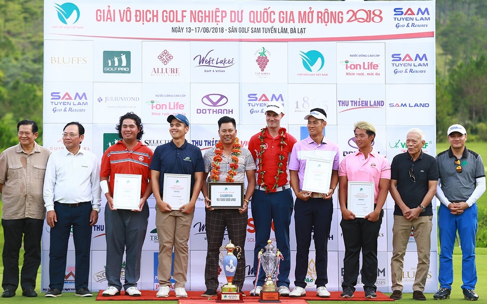 Kết thúc giải golf nghiệp dư và chuyên nghiệp quốc gia 2018 - 1 Những VĐV xuất sắc nhất giải nghiệp dư Việt Nam mở rộng 2018