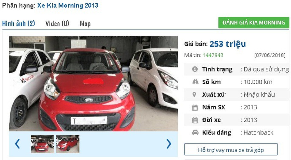 Tầm giá 250 triệu đồng, mua ô tô cũ nào tốt nhất? - 1
Kia Morning van 2 chỗ đời 2013 được bán phổ biến ở mức giá 250 triệu đồng.