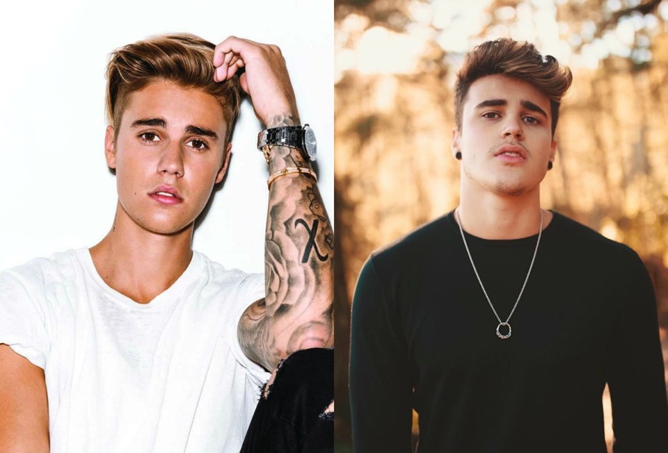 CĐV Brazil điển trai rất giống Justin Bieber gây "sốt" tại World Cup - 2 Justin Bieber (bên trái ảnh) và Alex Mapeli (bên phải