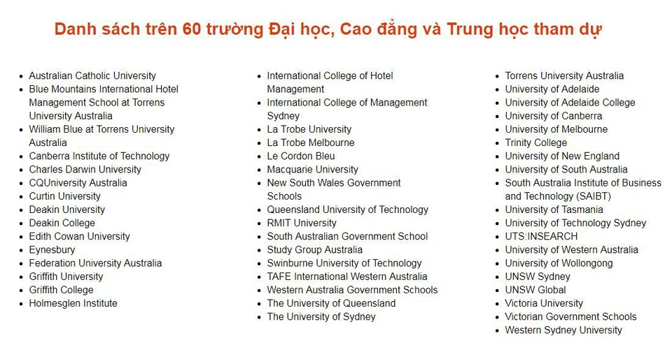 Ngày hội du học Úc: Chính sách visa và định hướng nghề nghiệp cùng chuyên gia - 2 Ngày hội du học Úc: Chính sách visa và định hướng nghề nghiệp cùng chuyên gia - 2