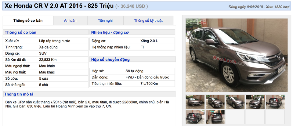 Honda CR-V cũ lắp ráp trong nước vẫn giữ giá dù có xe mới nhập khẩu - 4 Honda CR-V cũ lắp ráp trong nước vẫn giữ giá dù có xe mới nhập khẩu - 4