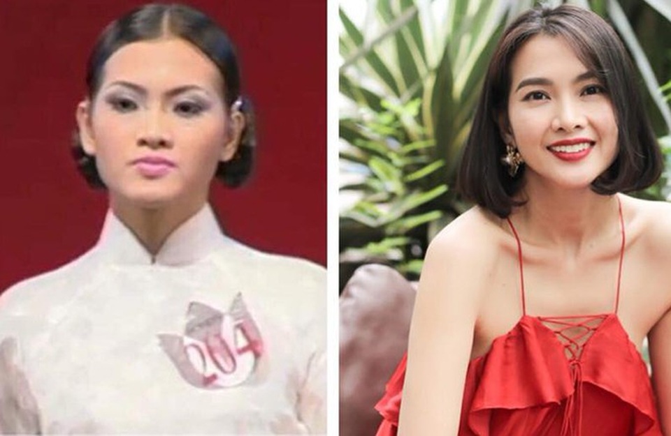 Hà Anh khoe ảnh nuy thời còn con gái; Anh Thư khoe ảnh đi thi hoa hậu cách 18 năm - 2
Diễn viên Anh Thư chia sẻ ảnh cách đây 18 năm khi đi thi hoa hậu và kỷ niệm đáng nhớ trong cuộc thi của mình: Hình bên trái là năm 18 tuổi trong cuộc thi Hoa hậu Việt Nam và đúng 18 năm sau (hình bên phải). Hình bên trái bị mờ nên không rõ từng nét, chỉ thấy 18 năm trước nhìn ngố ngố và già cong. Xin thề mắt mũi miệng còn zin nha. Do hồi đó mới lớn, tính lại nhút nhát nên rất đơ, cơ mặt không linh hoạt vì run. Nhớ hồi đó lên sân khấu cười thôi mà cũng không biết cười, run quá nên cơ miệng bị giựt giựt luôn. Cộng với việc người make up làm kem nền quá dày và đậm nên thành ra như thế. Già như trái cà haha.