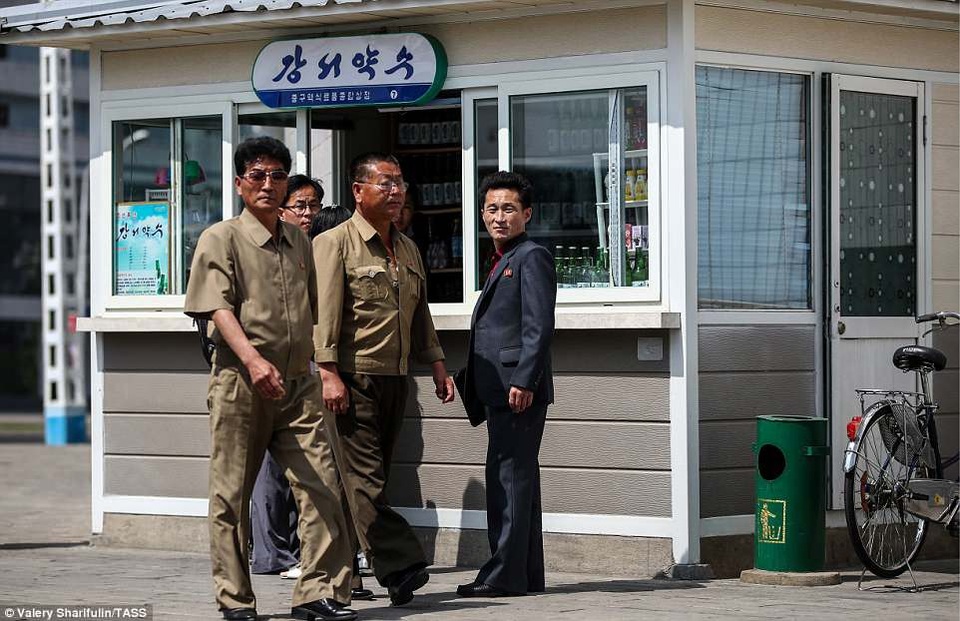 Những người dân tại thủ đô Bình Nhưỡng.