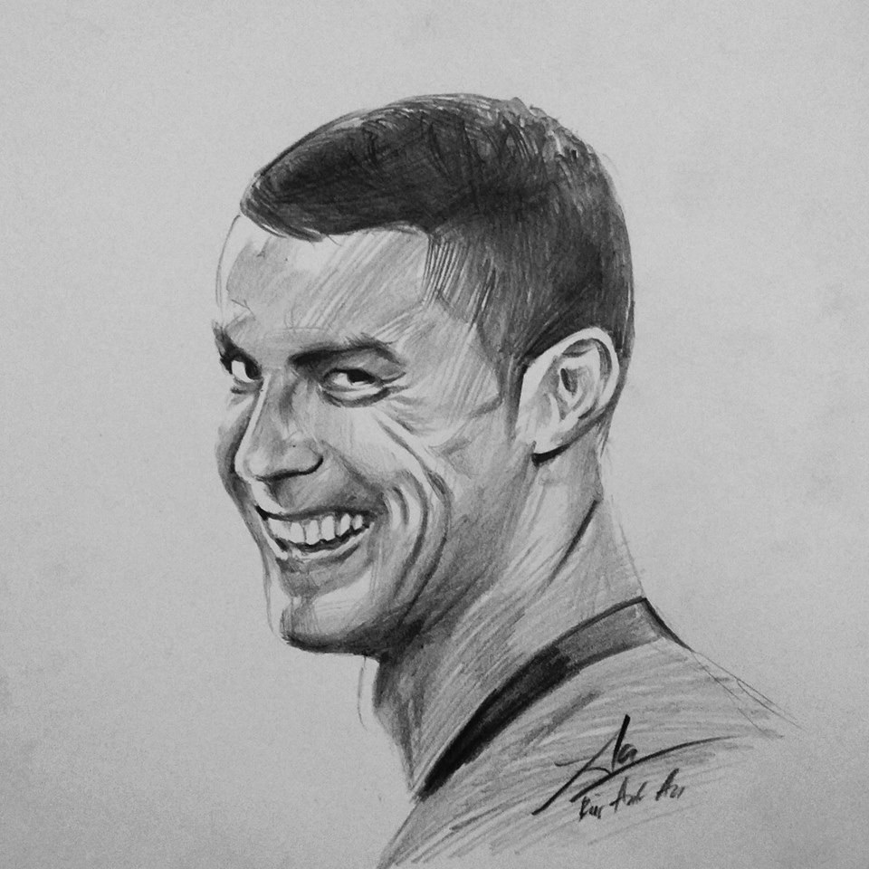 Cr7..... siuuuuu#art #vẽ #mithuat #vechandung #drawingtutorial #cr7 #r... |  TikTok