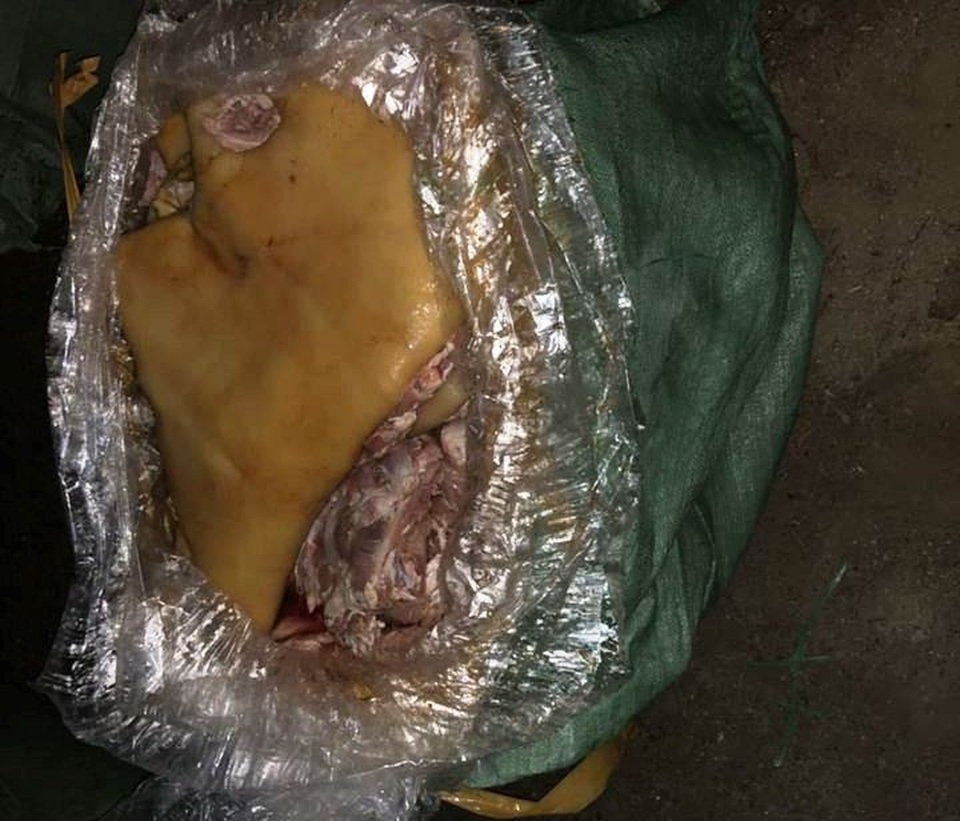 Số thị heo đông lạnh không rõ nguồn gốc