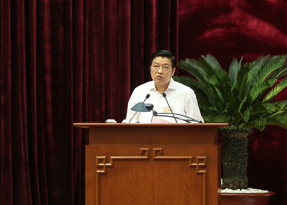 “Dùng kỷ luật để Đảng viên biết kinh sợ, nhớ điều cấm” - 2 Trưởng Ban Nội chính Trung ương Phan Đình Trạc nhấn mạnh giải pháp quyết liệt đổi mới công tác cán bộ (ảnh: Nam Trần)