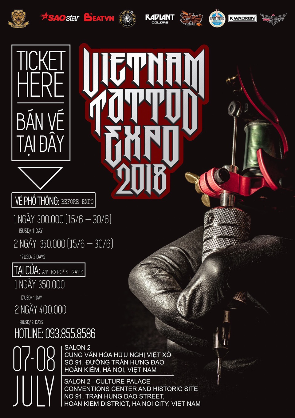 Vietnam Tattoo Expo 2018: Hình xăm, phong cách, lối sống và tuổi trẻ - 5
Vietnam Tattoo Expo 2018 sẽ là một trải nghiệm hiếm có đối với khán giả, khi được tiếp cận các nghệ sĩ hàng đầu thế giới