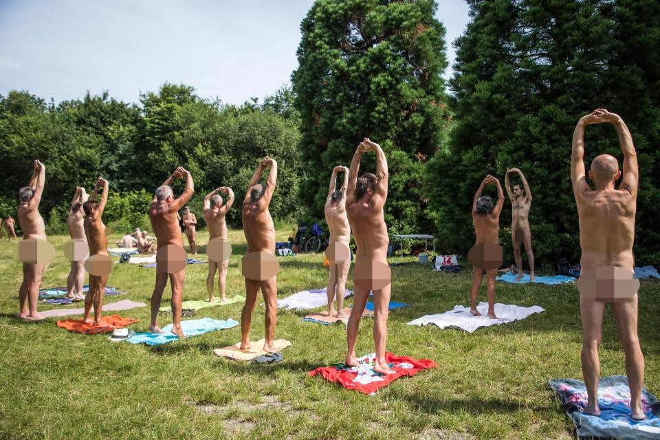 Hàng trăm người đồng loạt “thả rông” giữa công viên - 4 Sau khi tập yoga, người tham gia có thể đi pinic xung quanh công viên tại những khu vực cho phép