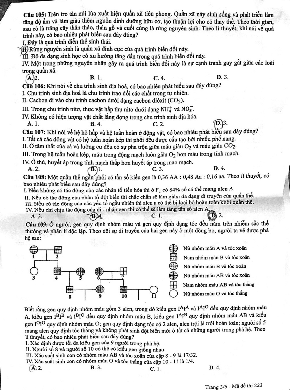 Đề thi và gợi ý giải môn Sinh học THPT quốc gia 2018 - 3 Đề thi và gợi ý giải môn Sinh học THPT quốc gia 2018 - 3