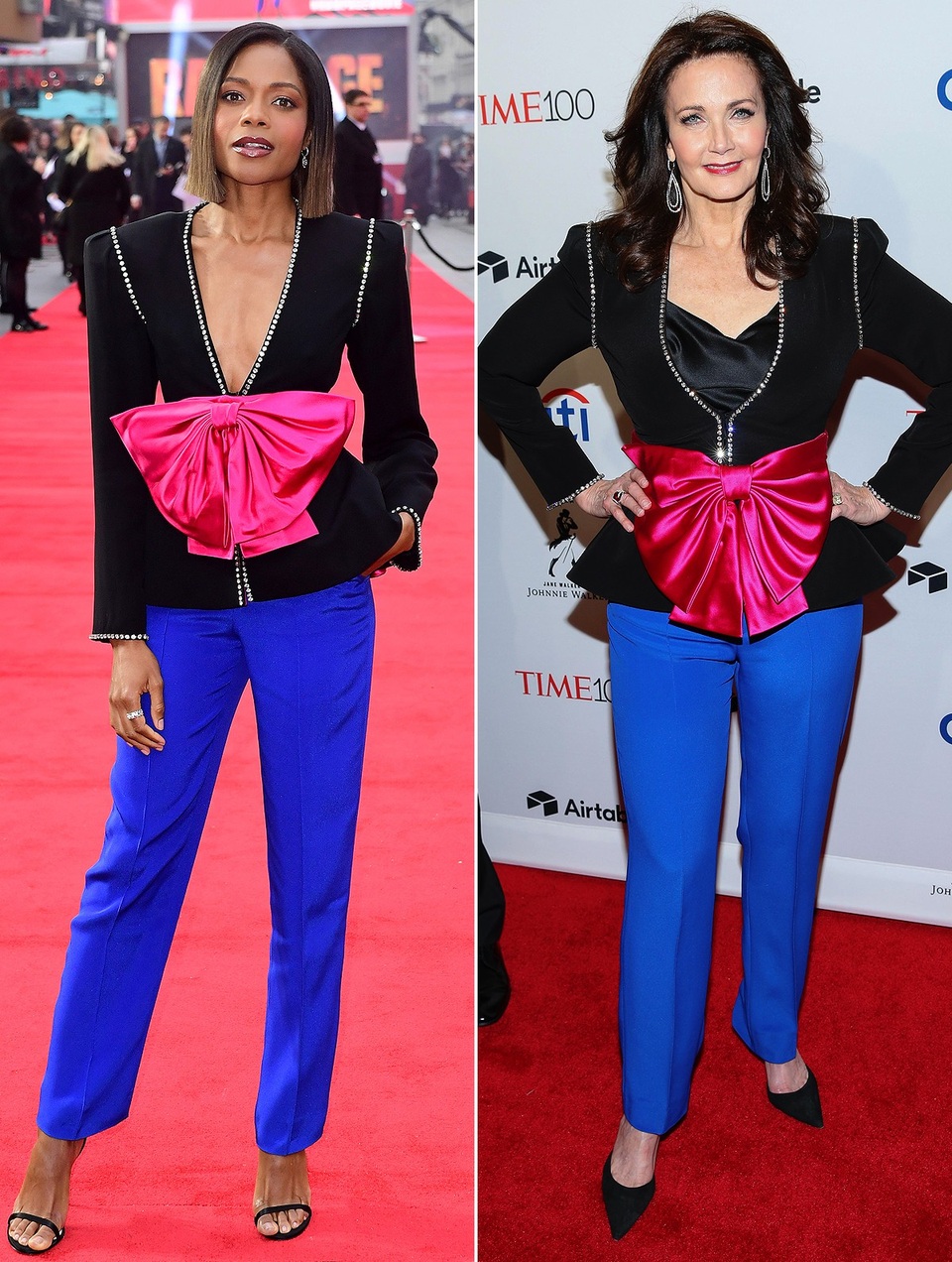 Khi người đẹp đụng hàng - 9
NAOMIE HARRIS & LYNDA CARTER rực rỡ với trang phục Gucci