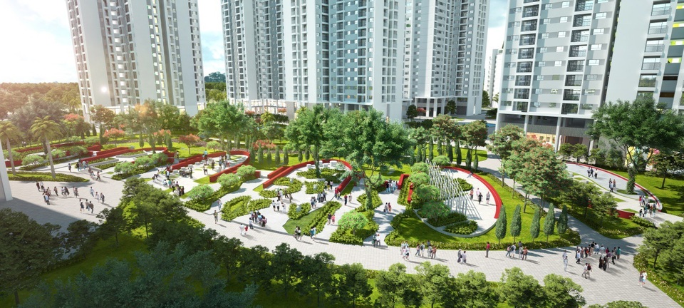 Vượt tiến độ thi công, Sakura Hồng Hà Eco City cất nóc sớm đầu 7/2018 - 3 Công viên 6 giác quan được thiết kế theo các chủ đề: Thơ – Hương – Đá – Vị giác – Thị giác – Âm thanh đánh thức mọi giác quan của con người, mang lại sự thư giãn tối đa.