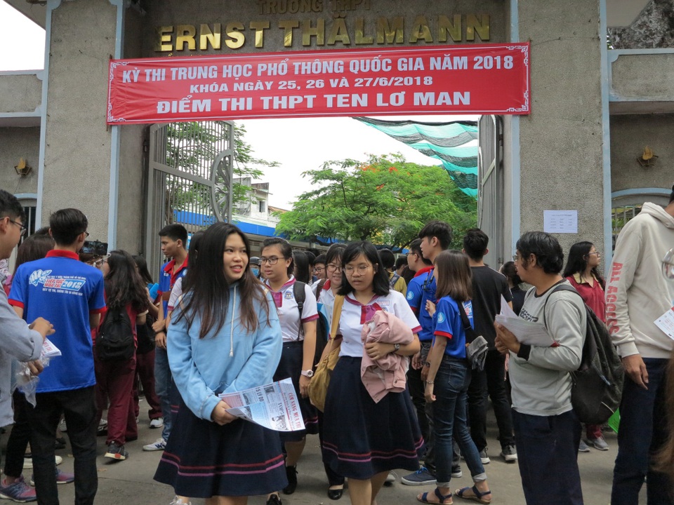 Đề Sử, Địa hơi dài, đề Giáo dục Công dân dễ kiếm điểm - 25 Thí sinh TPHCM hoàn thành kỳ thi THPT quốc gia năm 2018