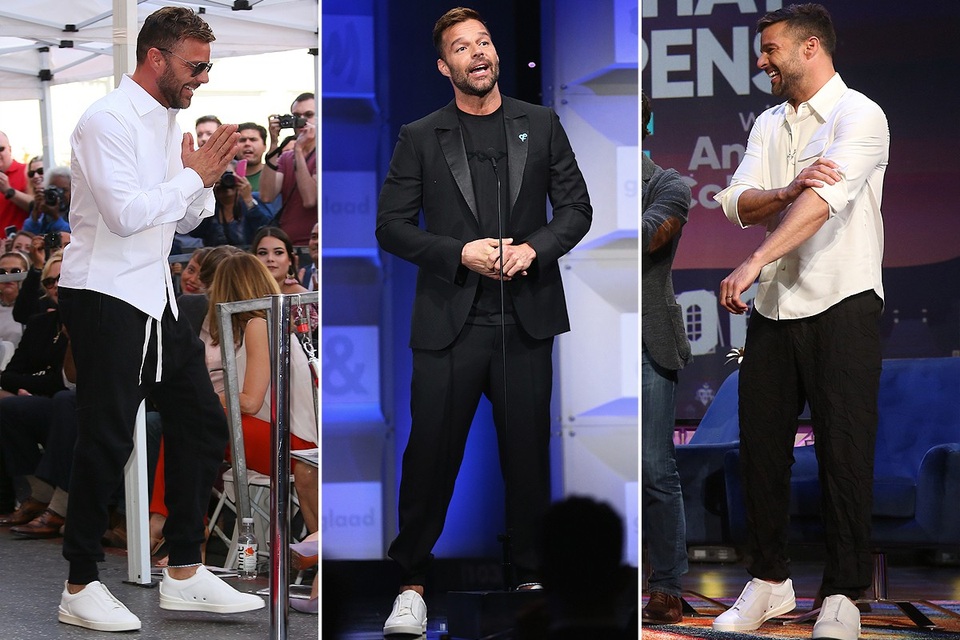 Sao và những món đồ cưng - 4
Ricky Martin và đôi giày trắng yêu thích của Ermenegildo Zegna