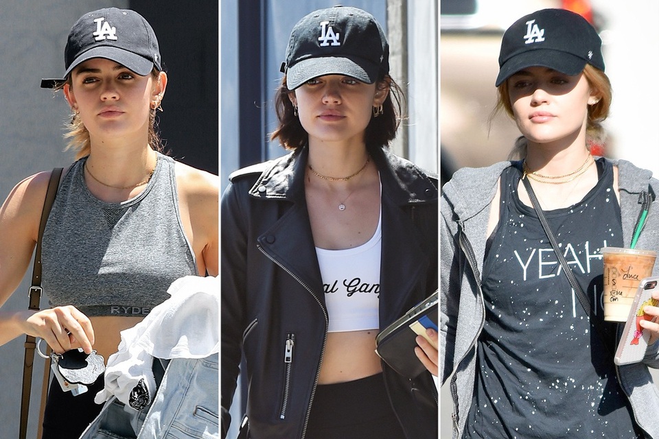 Sao và những món đồ cưng - 5
Lucy Hale năng động với mũ lưỡi trai L.A. Dodgers