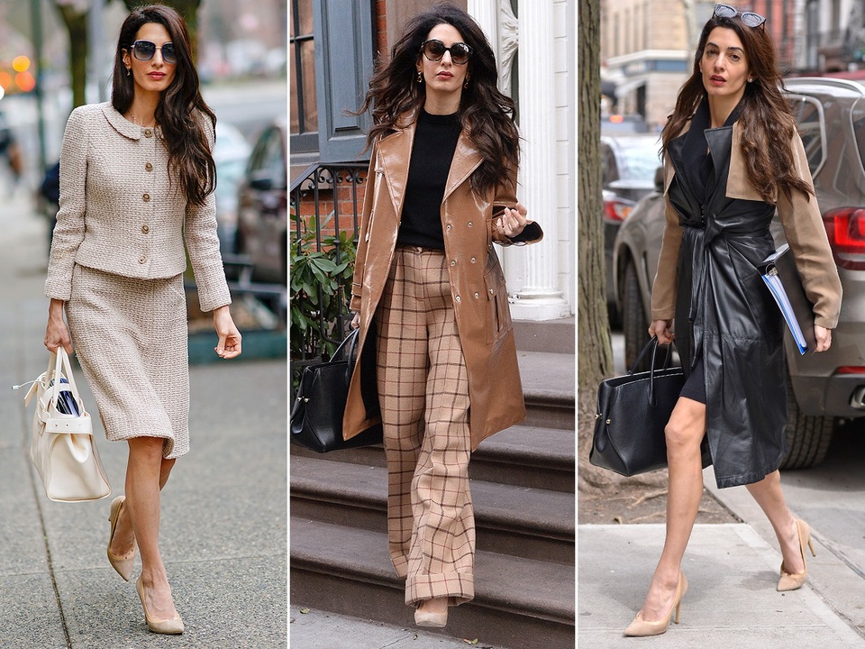 Sao và những món đồ cưng - 18
Amal Clooney và đôi giày màu nude của Jimmy Choo rất dễ phối đồ