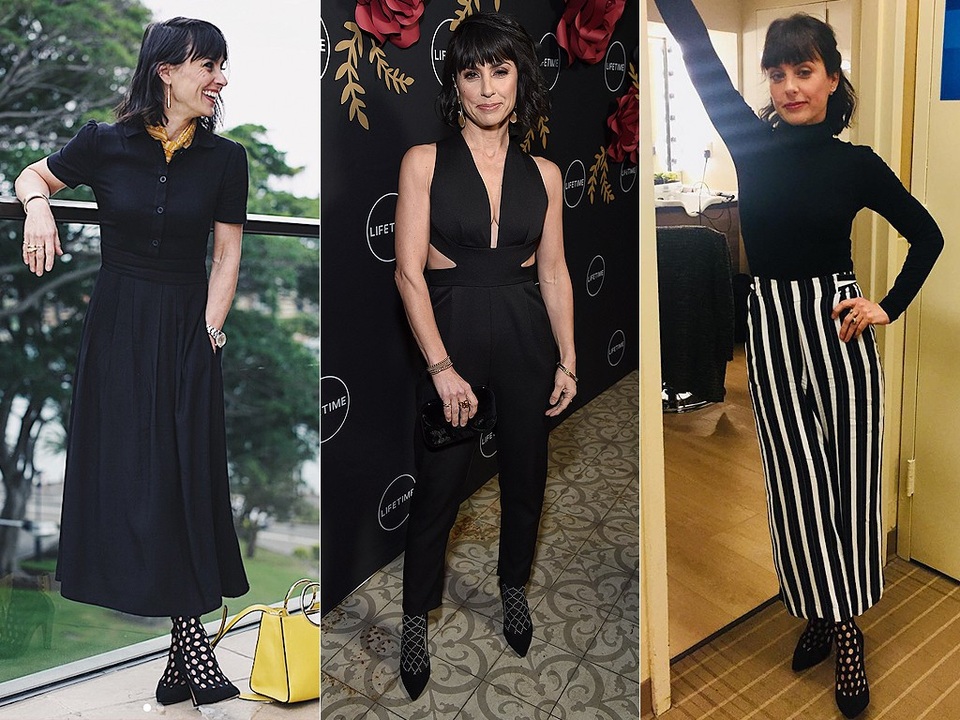 Sao và những món đồ cưng - 10
Constance Zimmer kết hợp nhiều trang phục với đôi giày Sarah Flint