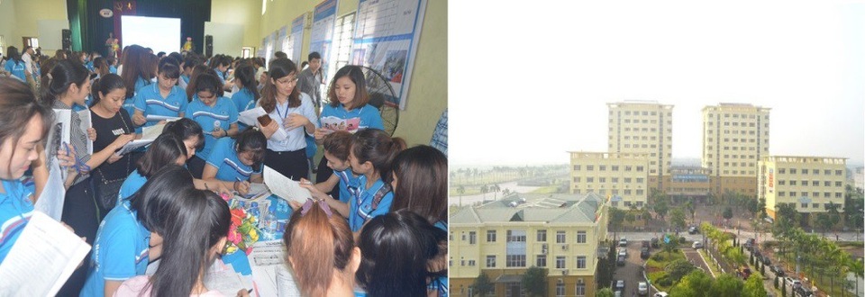 Giải pháp tăng khả năng trúng tuyển đại học, thí sinh nên biết - 1
Ảnh trái: Ngày hội việc làm năm 2018. Ảnh phải: Khuôn viên của trường.