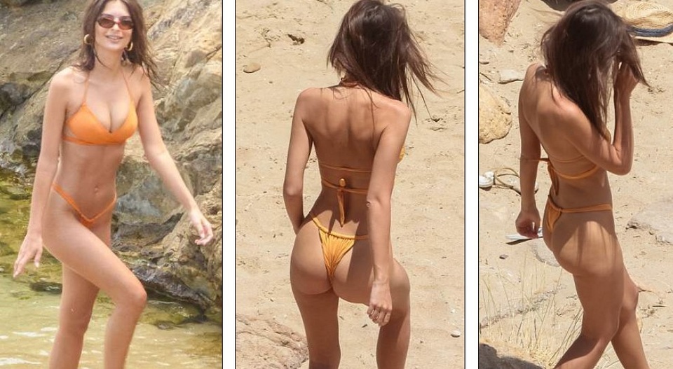 
Emily Ratajkowski thả dáng trên bãi biển Mykonos, Hi Lạp ngày 28/6 vừa qua
