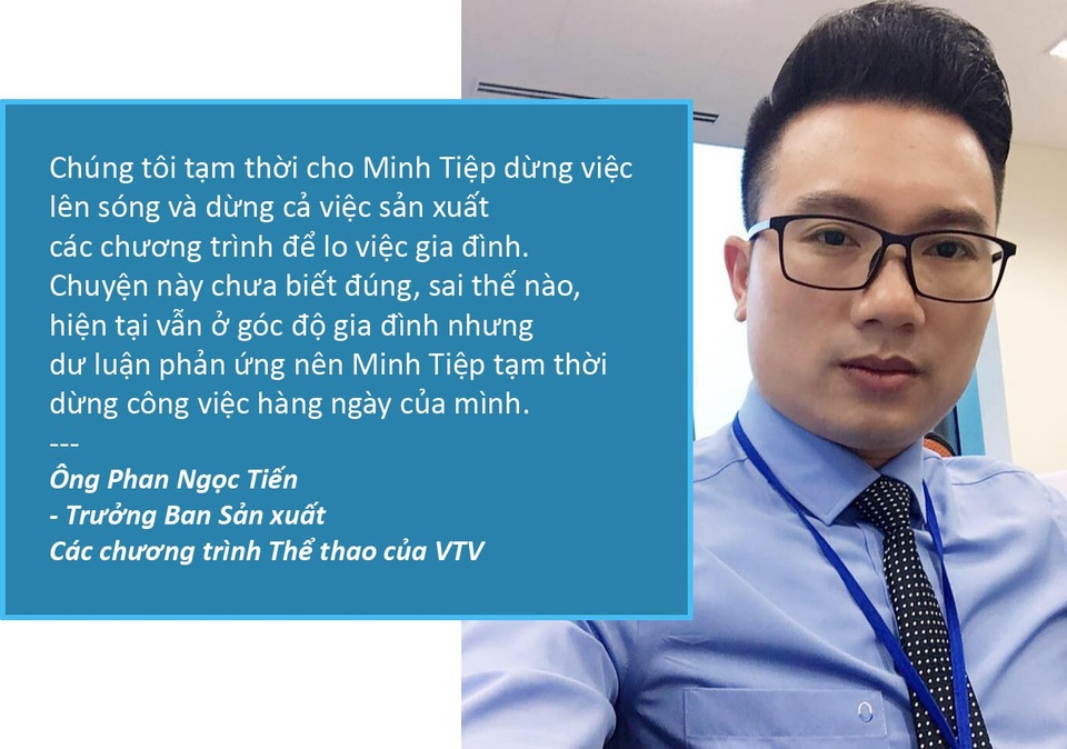 Lùm xùm tự truyện Công Vinh, khép lại vụ BTV truyền hình bị tố bạo hành - 3 Xem thêm: BTV Minh Tiệp bị tạm ngừng lên sóng truyền hình để chờ kết quả điều tra
Trường Amsterdam chính thức lên tiếng vụ em vợ BTV Minh Tiệp tố bị bạo hành
Chuyên gia nói gì trước vụ em vợ BTV Minh Tiệp tố bị bạo hành?
Ba người nổi tiếng “khóc dở, mếu dở” vì vụ BTV Minh Tiệp bị tố
MC Thảo Vân, Diệp Chi... bất ngờ lên tiếng về vụ BTV Minh Tiệp