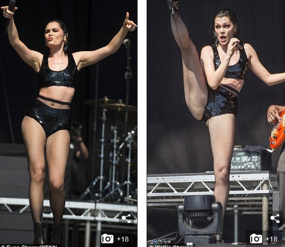 Jessie J mặc gợi cảm trên sân khấu - 2
Ngôi sao 30 tuổi diện trang phục gợi cảm khoe dáng săn chắc