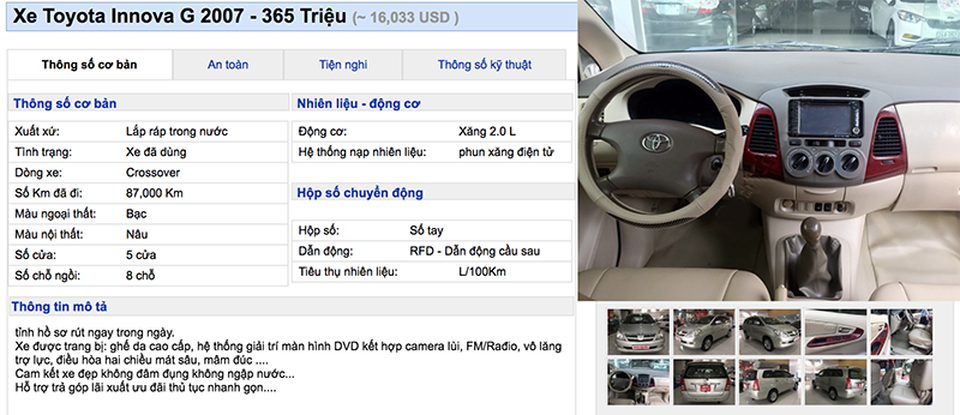 Toyota Innova chạy hơn 10 năm vẫn có giá 350 triệu đồng - 2 Toyota Innova chạy hơn 10 năm vẫn có giá 350 triệu đồng - 2