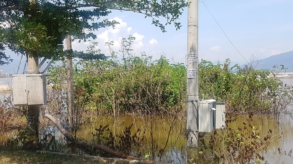 Chủ đầu tư dự án tập kết 1 triệu khối bùn nói “bùn biển không hôi” - 4 Ông Điểm đổ lỗi cho phía điện lực vì làm cột điện thấp nên nước bùn vào mới gặp sự cố