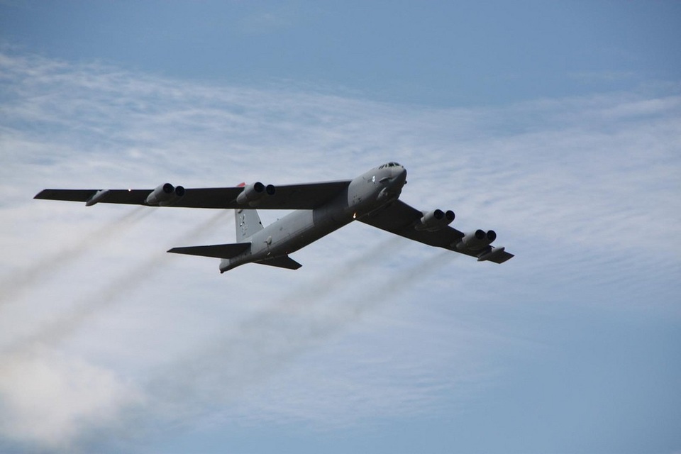 B-52 của Mỹ bay gần đảo nhân tạo Trung Quốc xây trái phép ở Biển Đông - 1
Một máy bay B-52 của Mỹ (Ảnh: PA)