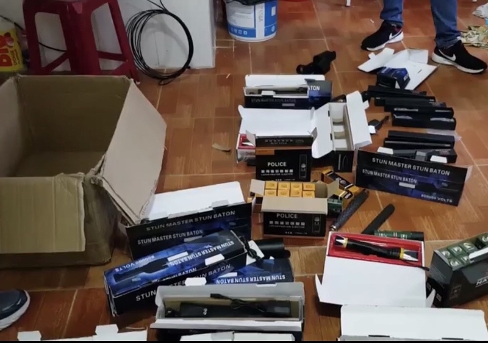 Số tang vật bị cơ quan công an phát hiện