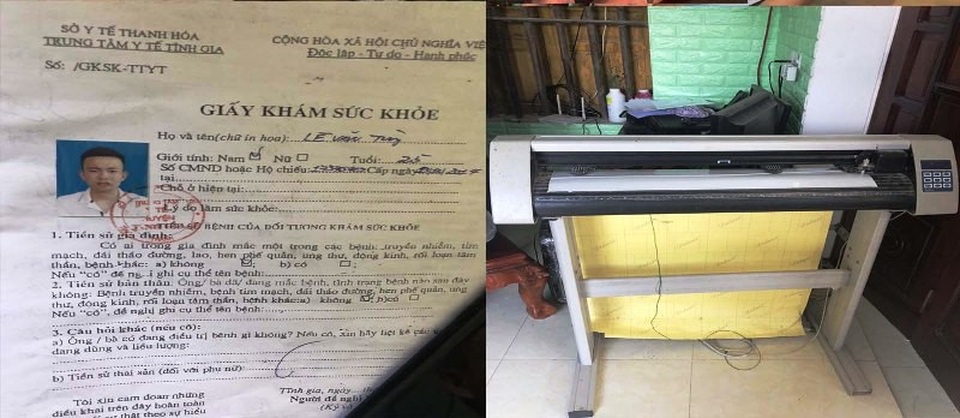 Tang vật vụ án.