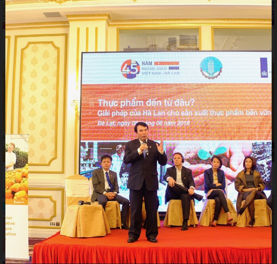 Lâm Đồng hợp tác với Hà Lan phát triển nông nghiệp bền vững - 2 Ông Phạm S, Phó Chủ tịch UBND tỉnh Lâm Đồng phát biểu tại buổi gặp mặt