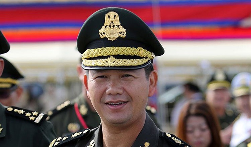 Con trai Thủ tướng Hun Sen được thăng chức trong quân đội - 1
Ông Hun Manet, con trai Thủ tướng Campuchia Hun Sen (Ảnh: KT)