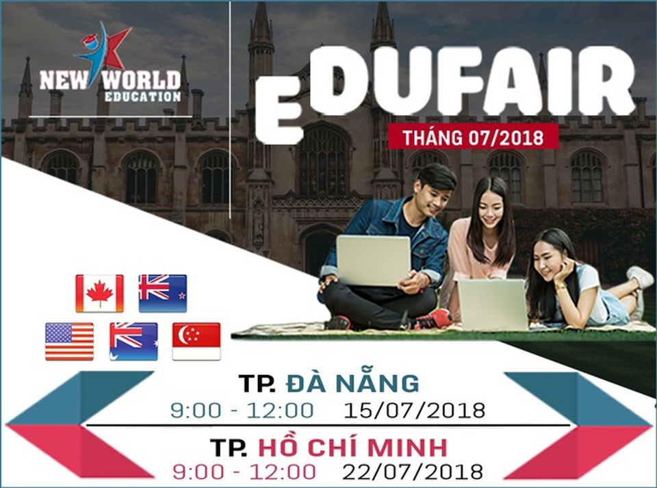Ngày hội chắp cánh ước mơ du học tháng 07/2018 tại Đà Nẵng và TPHCM - 2 Ngày hội chắp cánh ước mơ du học tháng 07/2018 tại Đà Nẵng và TPHCM - 2
