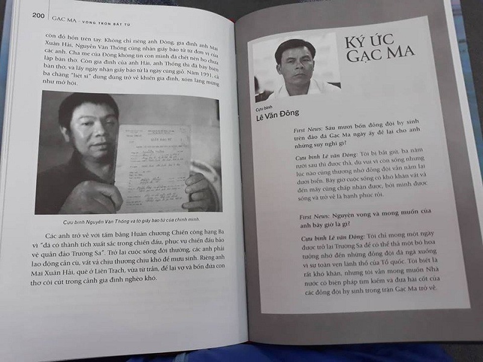 Cựu binh Gạc Ma bất ngờ bị ‘khai tử’ trong cuốn sách vừa phát hành - 2 Cựu binh Gạc Ma bất ngờ bị ‘khai tử’ trong cuốn sách vừa phát hành - 2